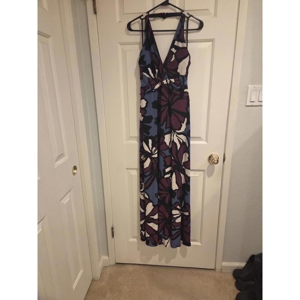 Nine West Floral Pattern Maxi Dress Size 6 - Picture 5 of 14